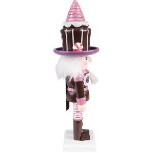 Clayre & Eef 6PR3746 Decoration Nutcracker 8x8x26 cm Purple