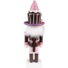 Clayre & Eef 6PR3746 Decoration Nutcracker 8x8x26 cm Purple