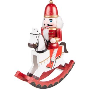 Clayre & Eef 6PR3748 Decoration Nutcracker on Rocking...