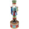 Clayre & Eef 6PR3777 Candlestick Nutcracker Ø 8x24 cm Blue - Green