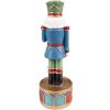 Clayre & Eef 6PR3777 Candlestick Nutcracker Ø 8x24 cm Blue - Green