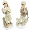 Clayre & Eef 6PR4794 Decoration Children (2 pieces) 9x8x22 cm Beige