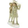 Clayre & Eef 6PR4796 Decoration Children with Christmas Tree 12x6x15 cm