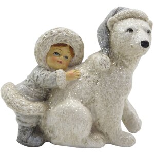 Clayre & Eef 6PR4811 Decoration Child with Polar Bear...