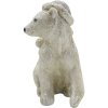 Clayre & Eef 6PR4811 Decoration Child with Polar Bear 11x6x11 cm Silver-coloured