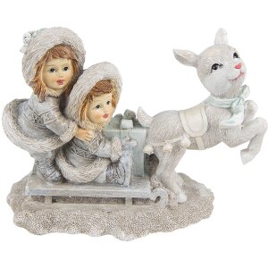 Clayre & Eef 6PR4813 Decoration Children on Sledge...