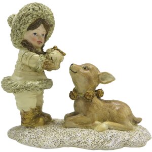 Clayre & Eef 6PR4821 Decoration Child with Deer...