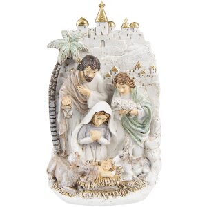 Clayre & Eef 6PR4824 Nativity Figurines 16x9x24 cm Beige