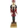 Clayre & Eef 6PR4829 Decoration Nutcracker 17x23x35 cm Red Christmas Decoration