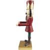 Clayre & Eef 6PR4829 Decoration Nutcracker 17x23x35 cm Red Christmas Decoration