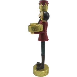 Clayre & Eef 6PR4832 Decoration Nutcracker 12x8x28 cm Red - Green