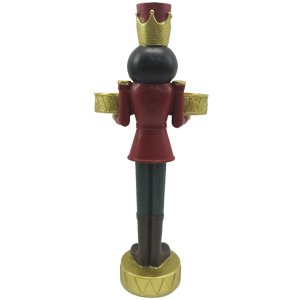 Clayre & Eef 6PR4832 Decoration Nutcracker 12x8x28 cm Red - Green