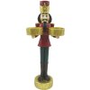 Clayre & Eef 6PR4832 Decoration Nutcracker 12x8x28 cm Red - Green