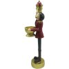 Clayre & Eef 6PR4835 Decoration Nutcracker 9x7x30 cm Red - Gold Coloured