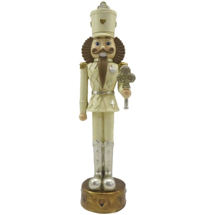 Clayre & Eef 6PR4840 Decoration Nutcracker 6x6x24 cm Beige - Brown