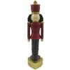 Clayre & Eef 6PR4841 Decoration Nutcracker 6x6x24 cm Red - Green