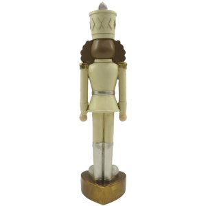 Clayre & Eef 6PR4844 Decoration Nutcracker 6x6x24 cm Beige - Brown