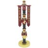 Clayre & Eef 6PR4851 Decoration Nutcracker 10x8x30 cm Red - Gold Coloured