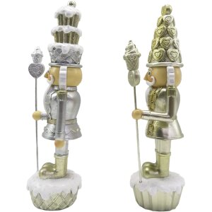 Clayre & Eef 6PR4856 Decoration Nutcracker (Set of 2)...