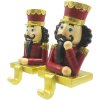 Clayre & Eef 6PR4858 Christmas Stocking Holder Nutcracker (Set of 2) 7x6x12 cm