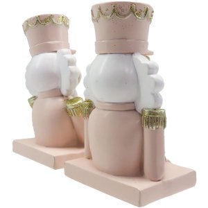 Clayre & Eef 6PR4859 Christmas Stocking Holder Nutcracker (Set of 2) 7x6x12 cm