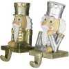 Clayre & Eef 6PR4860 Christmas Stocking Holder Nutcracker (Set of 2) 7x6x12 cm