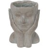 Clayre & Eef 6TE0410L Flowerpot 16x16x22 cm Grey