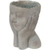 Clayre & Eef 6TE0410L Flowerpot 16x16x22 cm Grey