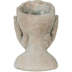 Clayre & Eef 6TE0410S Flowerpot 13x13x18 cm Grey