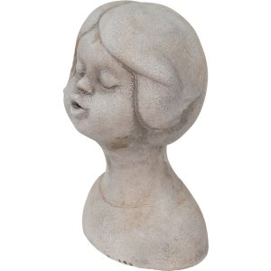 Clayre & Eef 6TE0422S Bust Girl 11x10x18 cm Beige