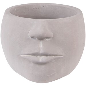 Clayre & Eef 6TE0452 Flowerpot 17x15x10 cm Grey