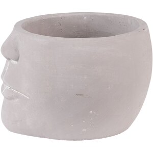 Clayre & Eef 6TE0452 Flowerpot 17x15x10 cm Grey