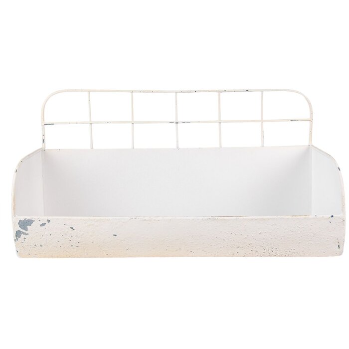 Clayre & Eef 6Y4768 Wall Shelf 38x14x20 cm Beige