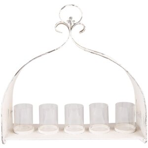 Clayre & Eef 6Y4803 Tealight Holder 53x16x50 cm Beige...