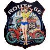 Clayre & Eef 6Y5001 Text Sign 30x1x35 cm Route 66