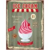 Clayre & Eef 6Y5048 Text Sign 25x1x33 cm Green Ice Cream