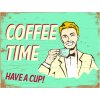 Clayre & Eef 6Y5051 Text Sign 33x1x25 cm Green Coffee Time