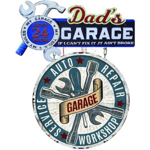 Clayre & Eef 6Y5064 Text Sign 48x1x60 cm Blue Dads...