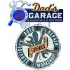 Clayre & Eef 6Y5064 Text Sign 48x1x60 cm Blue Dads Garage