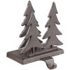 Clayre & Eef 6Y5297 Stocking Hanger Christmas Trees 13x12x16 cm Brown