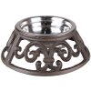 Clayre & Eef 6Y5302 Animal Food Bowl Ø 23x7 cm - 435 ml Brown Dog Cat