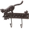 Clayre & Eef 6Y5318 Wall Hook 22x5x20 cm Brown Cat