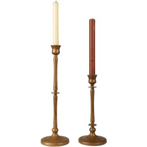 Clayre & Eef 6Y5375 Candlestick Ø 11x24 cm Gold Coloured