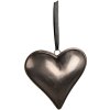 Clayre & Eef 6Y5386M Decoration Pendant Heart 16x3x16 cm Grey