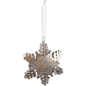 Clayre & Eef 6Y5398L Pendant Snowflake 13x2x16 cm...