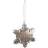 Clayre & Eef 6Y5398S Hanger Snowflake 7x1x9 cm Silver-tone