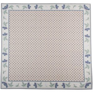 Clayre & Eef BBF01 Tablecloth 100x100 cm Beige - Blue