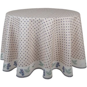 Clayre & Eef BBF07 Tablecloth Ø 170 cm Beige -...