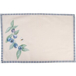 Clayre & Eef BBF40 Placemat (6 pieces) 48x33 cm Beige - Blue