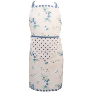 Clayre & Eef BBF41K Apron Child 48x56 cm Beige - Blue